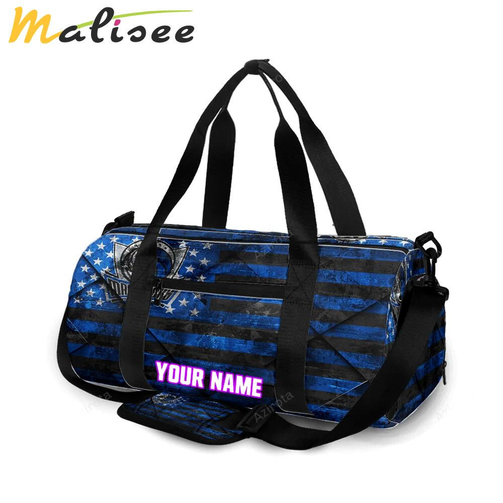 Dallas mavericks logo art 5 personalized name travel bag gym bag 624 Travel Bag