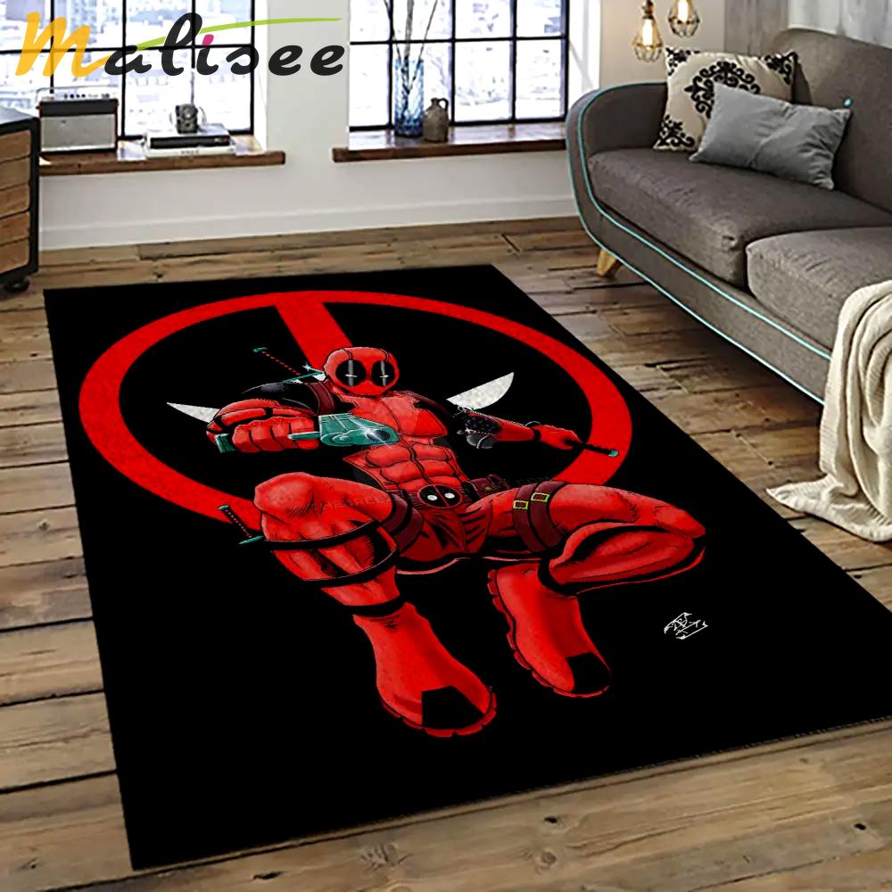 Deadpool marvel movie retangle carpet area rug home decor best gift for fan and friends dp12 Rectangle Rug