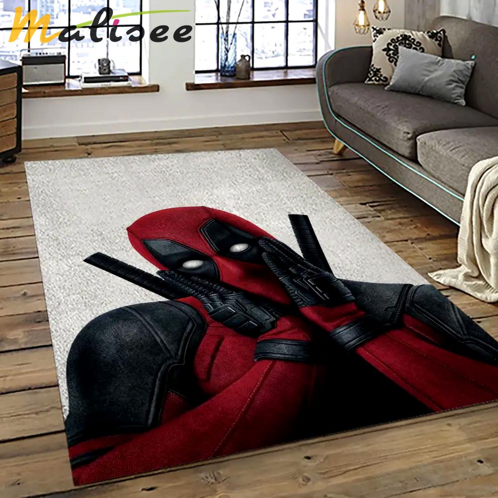 Deadpool marvel movie retangle carpet area rug home decor best gift for fan and friends dp58 Rectangle Rug
