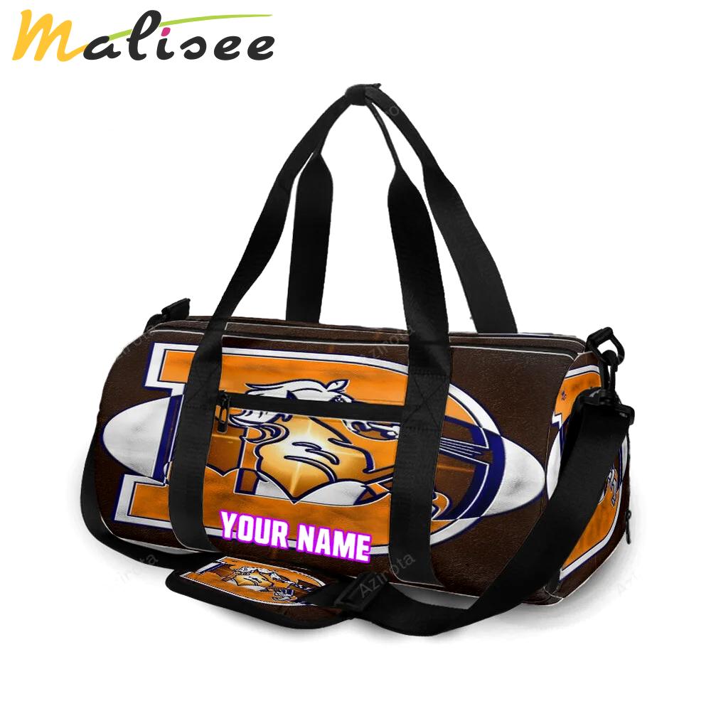 Denver broncos emblem v10 personalized name travel bag gym bag 1531 Travel Bag