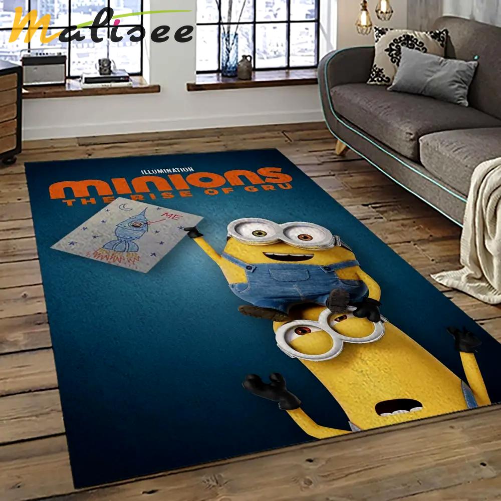 Despicable me film movie minion characters area rug home decor halloween gift best present for friends dmm46 Rectangle Rug