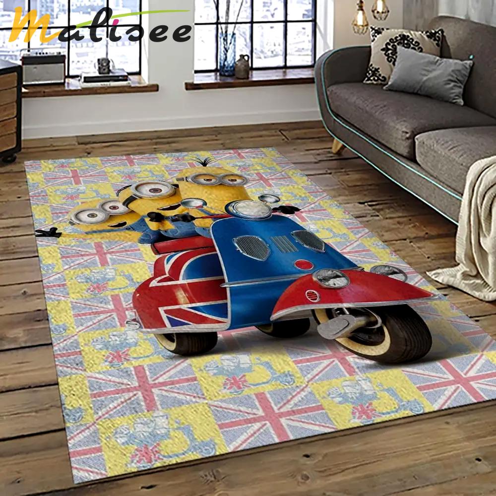 Despicable me film movie minion characters area rug home decor halloween gift best present for friends dmm5 Rectangle Rug