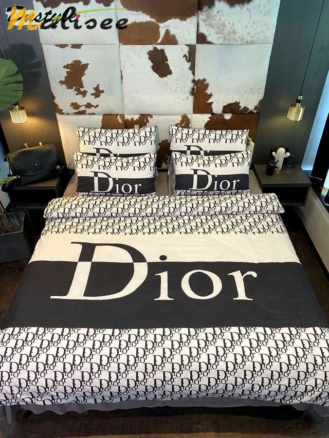 Dior logo type 2094 Bedding Sets blankets covers home decor sheets bedspread duvet bed linen luxury ideas premium fashion brand hyperbeast Bedroom bedclothes