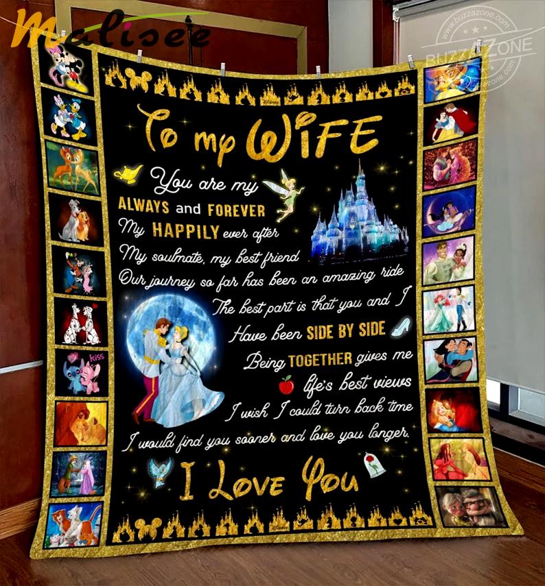 Disney wife side by side quilt gg Quilt Blanket