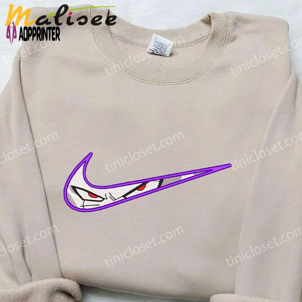 Dragon ball x nike embroidered shirt: custom frieza design Embroidered Shirt