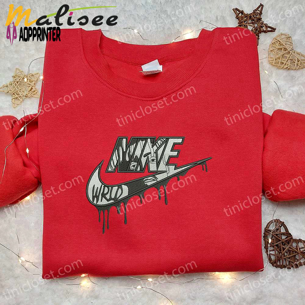 Exclusive juice wrld x nike embroidered shirt celebrity sweatshirt & custom hoodie Embroidered Shirt