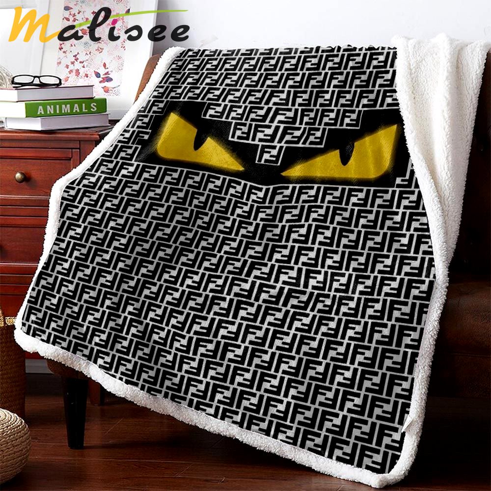 Fendi fashion luxury brand premium blanket fleece home decor 121 Blanket Fleece