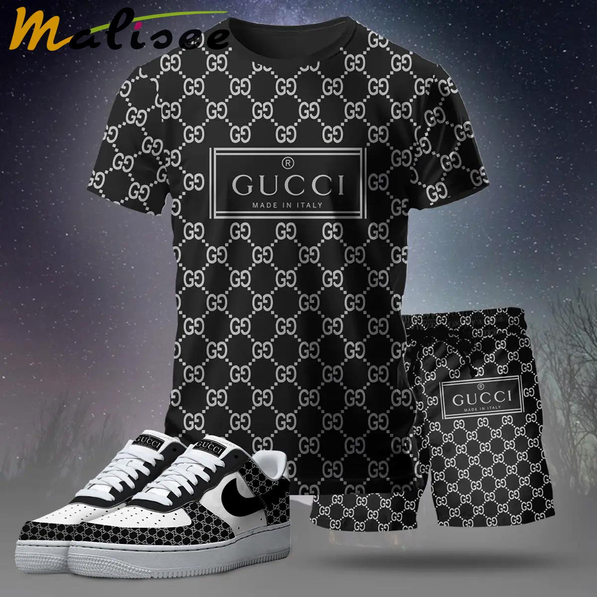 For the girls who love all-black statement fits, minimal logo graphic tee outfit t-shirt – black monogram print | clean girl aesthetic outfit T-Shirt Short Sneakers Set