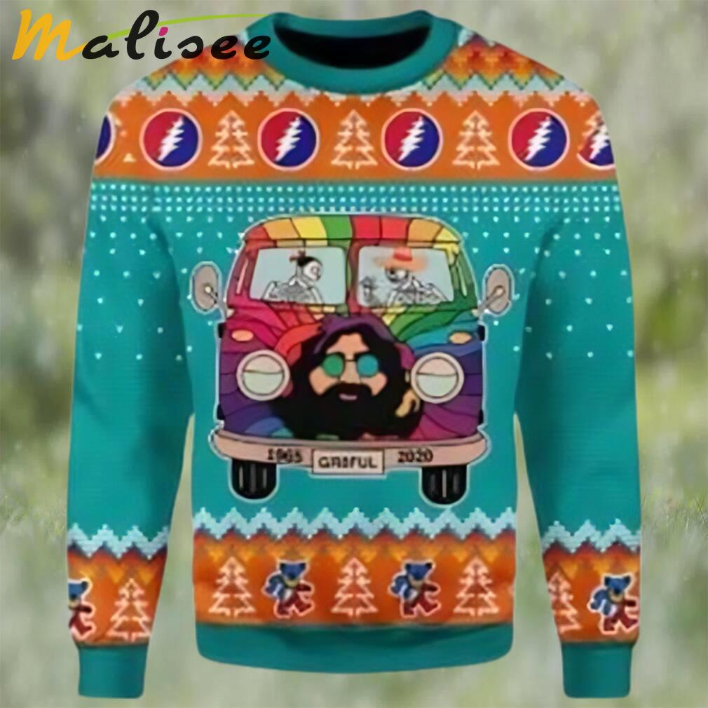 Funny grateful dead bus ugly christmas sweater Christmas Ugly Sweater