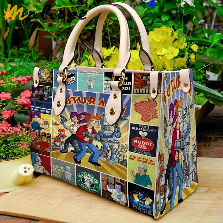 Futurama leather handbag 2 3315 Women Leather Hand Bag