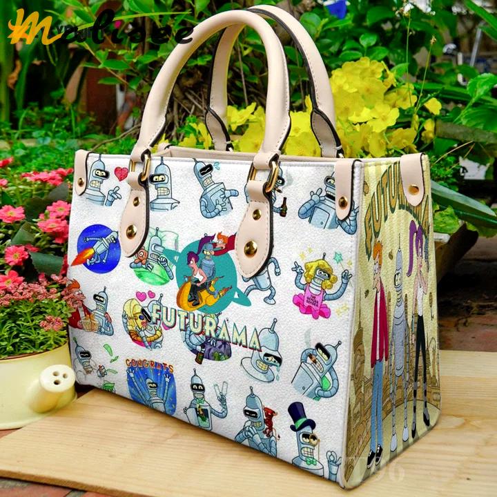Futurama leather handbag gift for women 4388 Women Leather Hand Bag