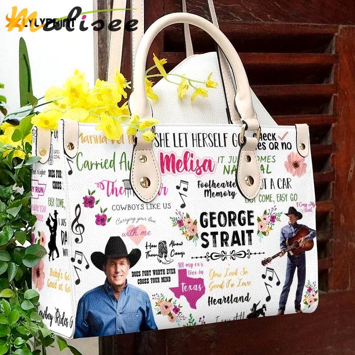 George strait custom leather bag for women gift 901 Women Leather Hand Bag