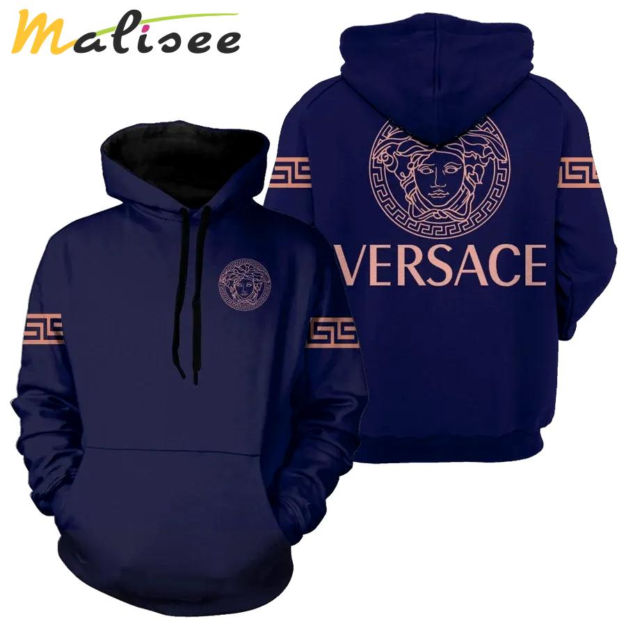 Gianni versace purple unisex hoodie for men women luxury brand clothing clothes outfit Hoodie 3D