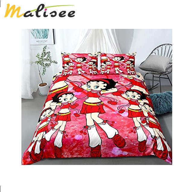 Girls betty boop cartoon character full  Bedding Sets duvet covers blankets bed linen home decor sheets bedclothes bedspread Bedroom ideas