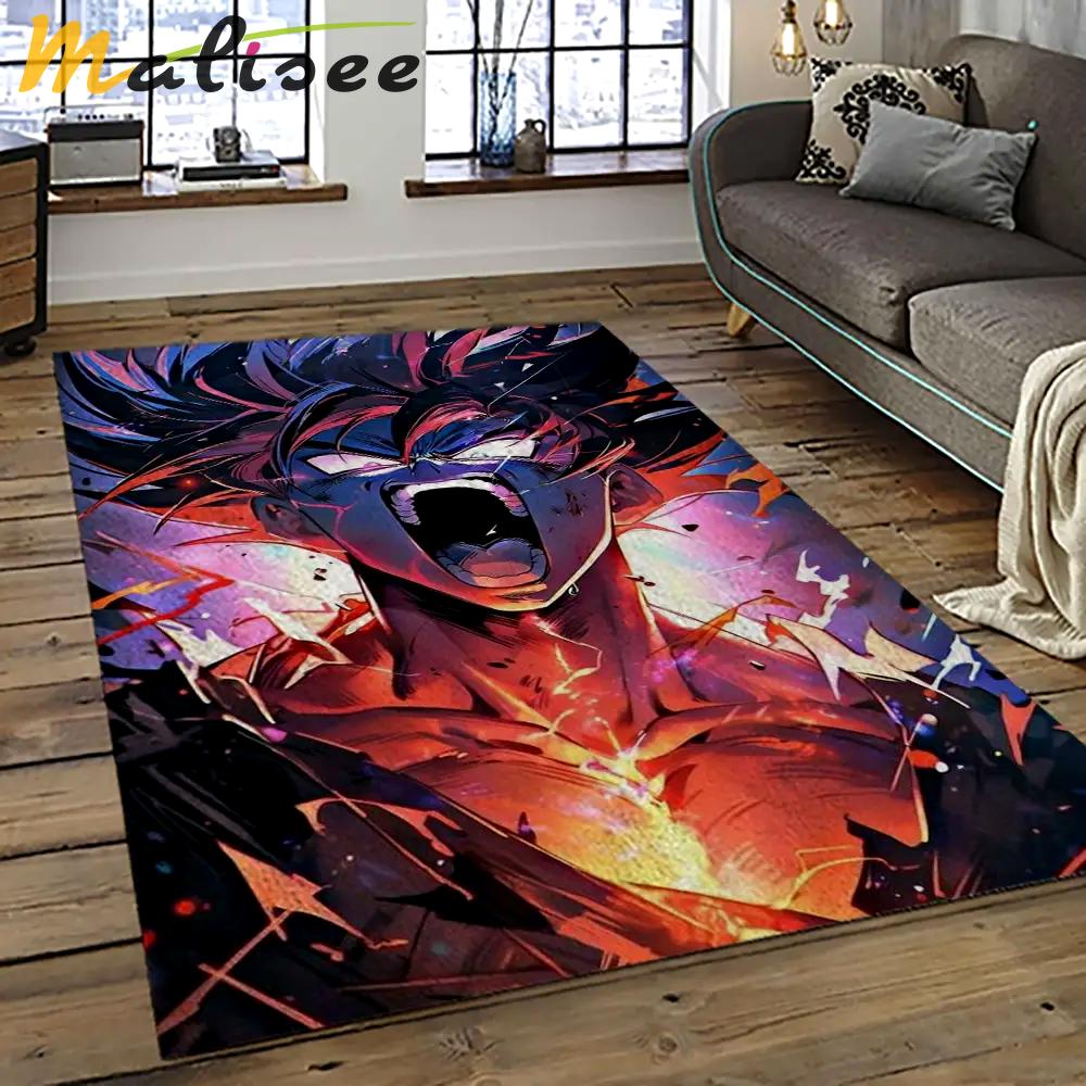 Goku characters cartoon movie carpet rectangle area rug for living room bedroom decor gku60 Rectangle Rug
