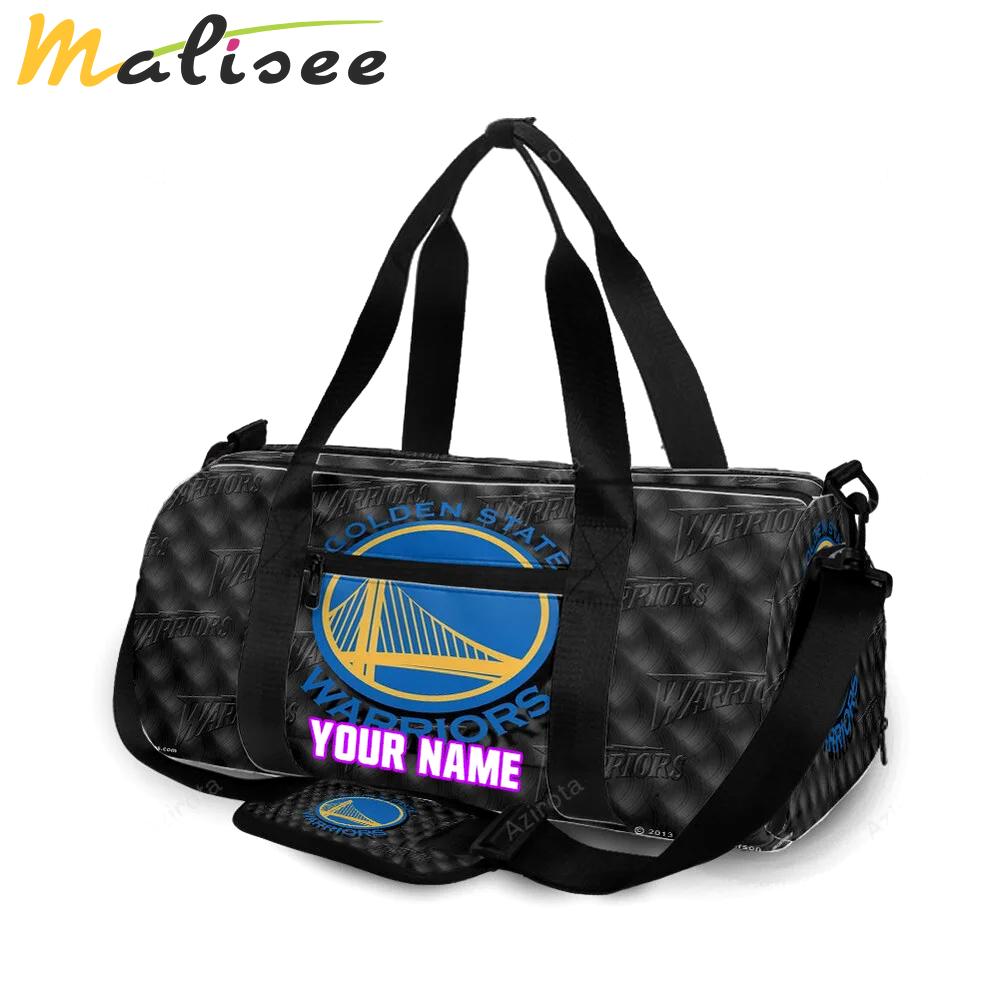 Golden state warriors emblem pattern personalized name travel bag gym bag 2107 Travel Bag