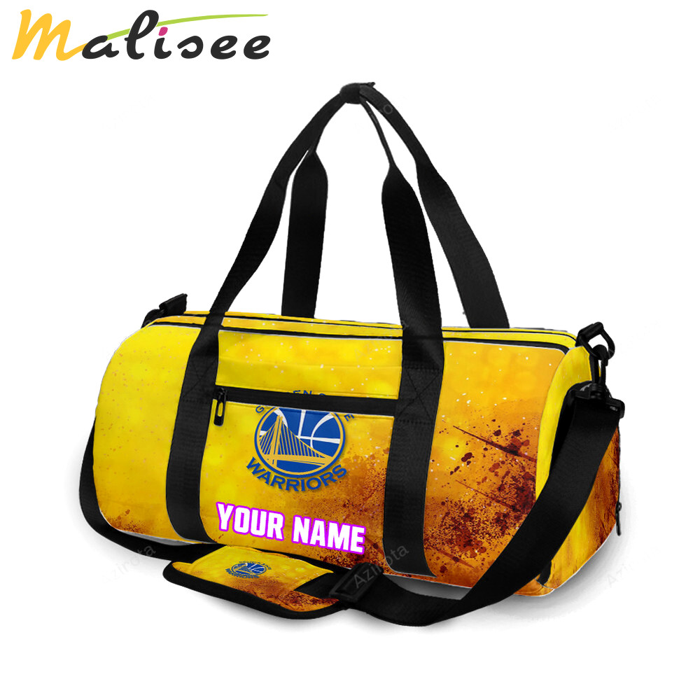 Golden state warriors emblem texture4 personalized name travel bag gym bag 1997 Travel Bag