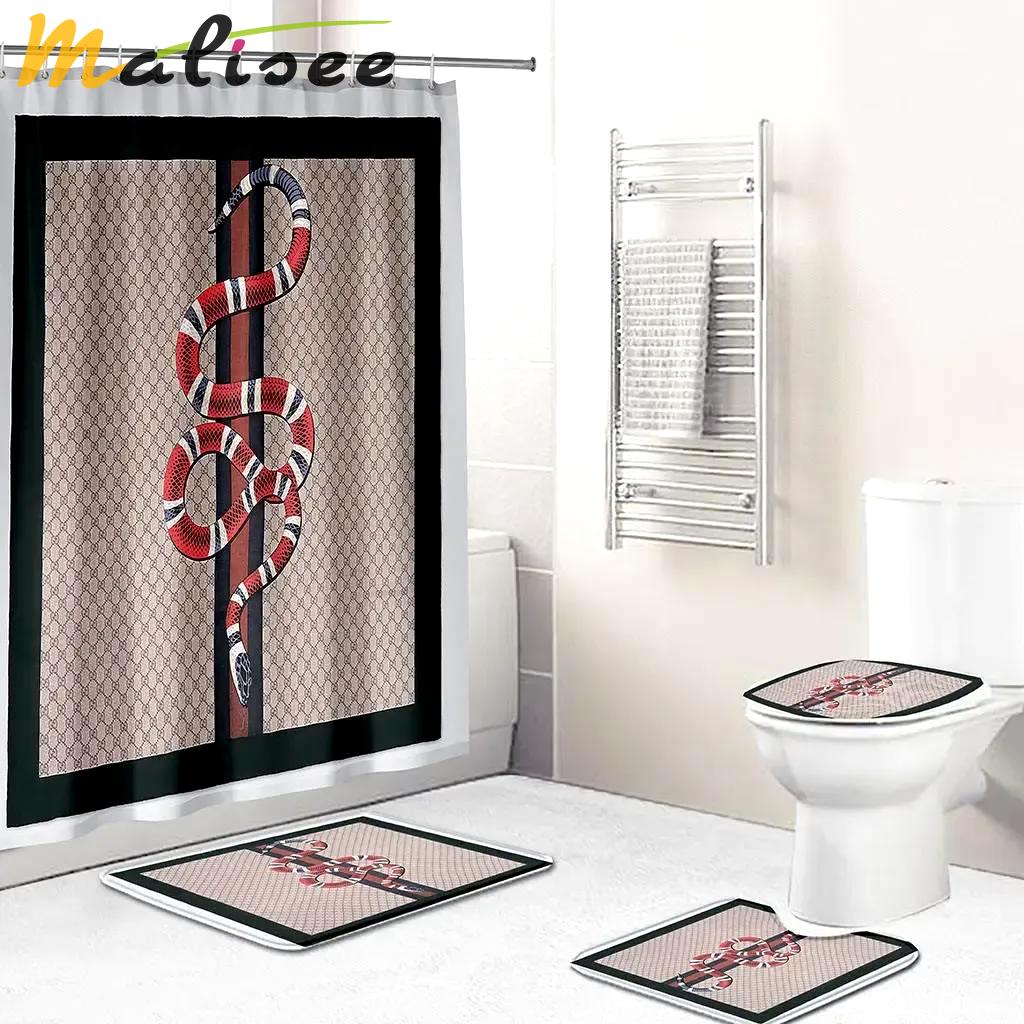Gucci bathroom set hypebeast home decor bath mat luxury fashion brand Bathroom Set