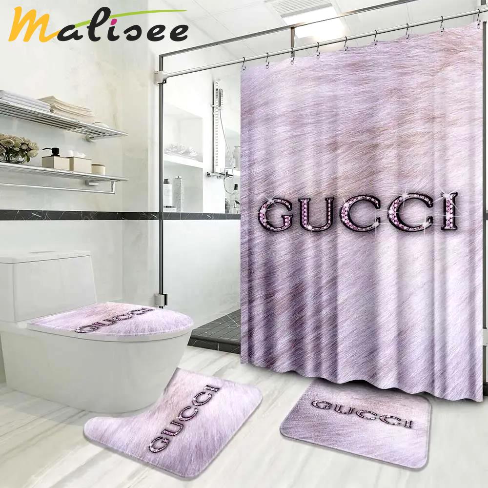 Gucci bathroom set hypebeast home decor luxury fashion brand bath mat Bathroom Set