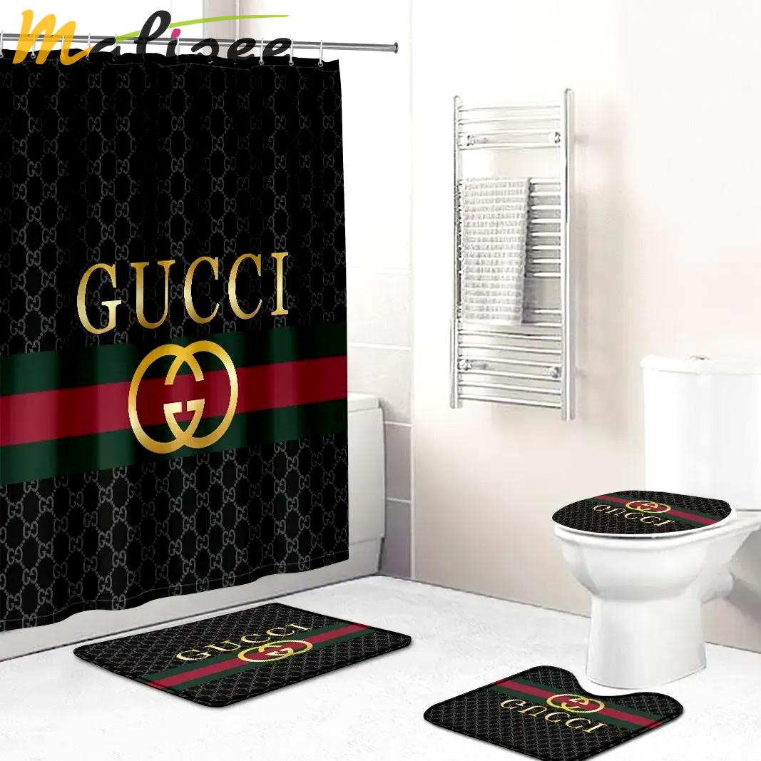 Gucci black luxury brand fashion limited premium bathroom set home decor Bathroom Set