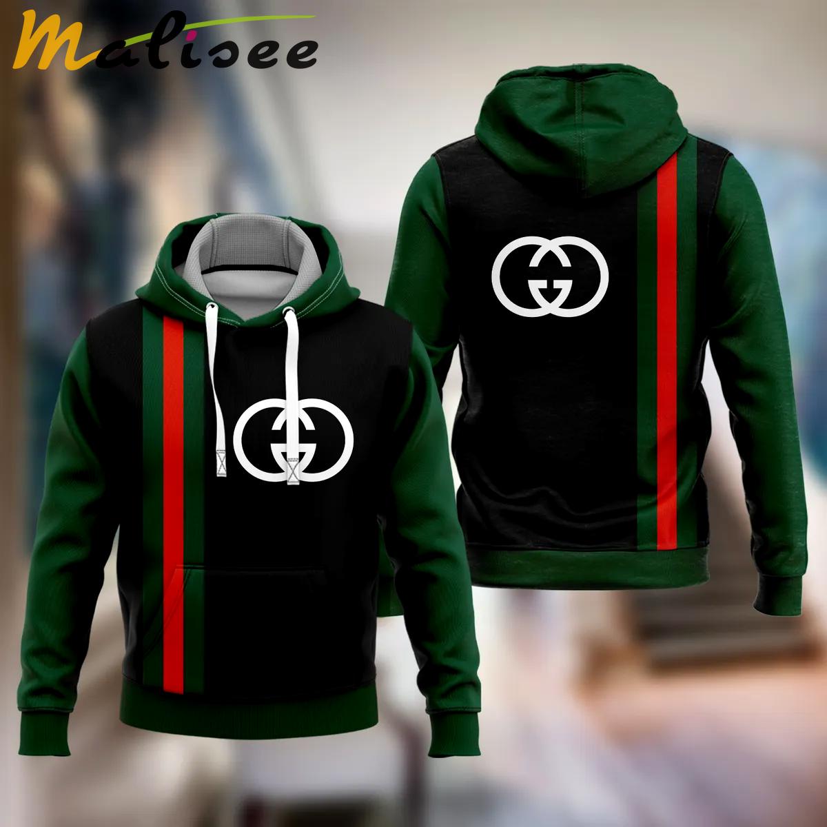 Gucci black luxury unisex hoodie luxury brand outfit for men women Hoodie 3D