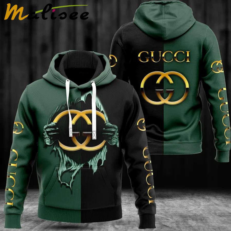 Gucci black unisex hoodie for men women luxury brand clothing clothes outfit Hoodie 3D