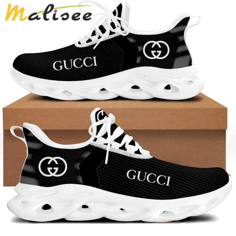 Gucci black white max soul shoes sneakers luxury hot for men women hot 2023 Max Soul Shoes