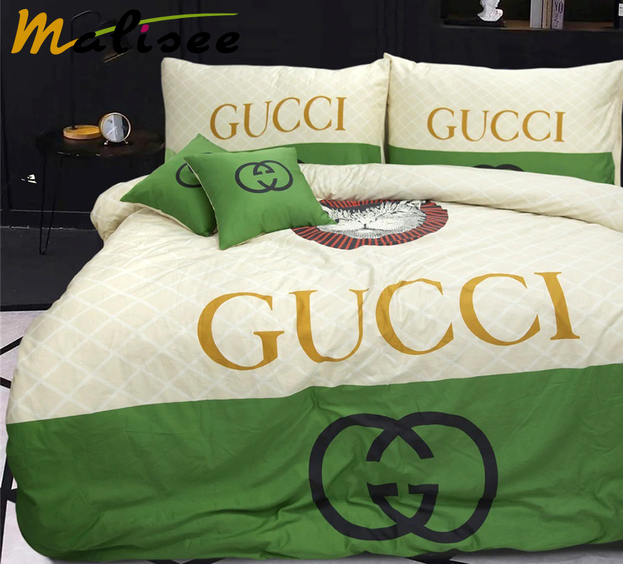 Gucci catty logo type 338 Bedding Sets home decor sheets bed linen bedspread duvet blankets covers luxury ideas hyperbeast Bedroom bedclothes premium fashion brand