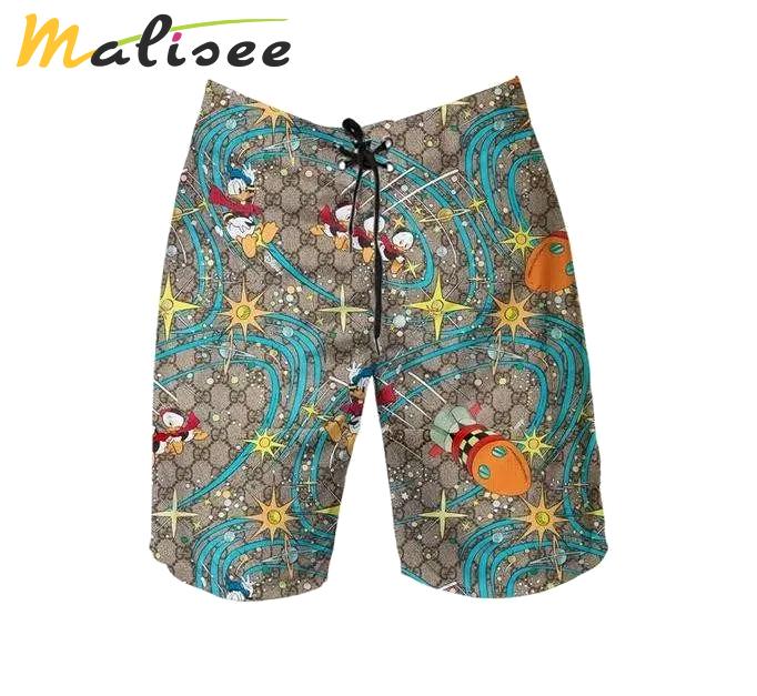 Gucci donald duck luxury pants all over print short hawaiian short for men luxury summer outfit trending 2023 32 Shorts For Ment