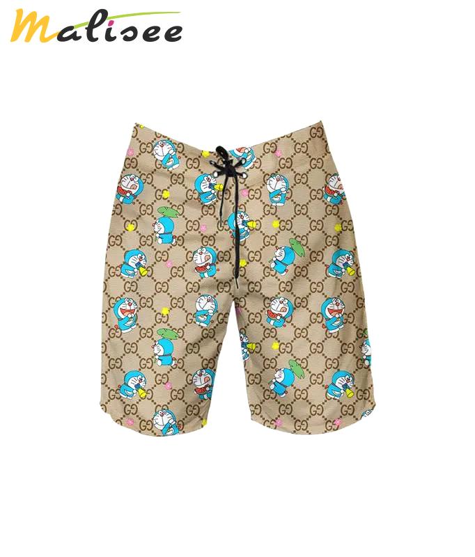 Gucci doraemon cream luxury brand fashion shorts for men luxury summer outfit trending 2023 90 Shorts For Ment