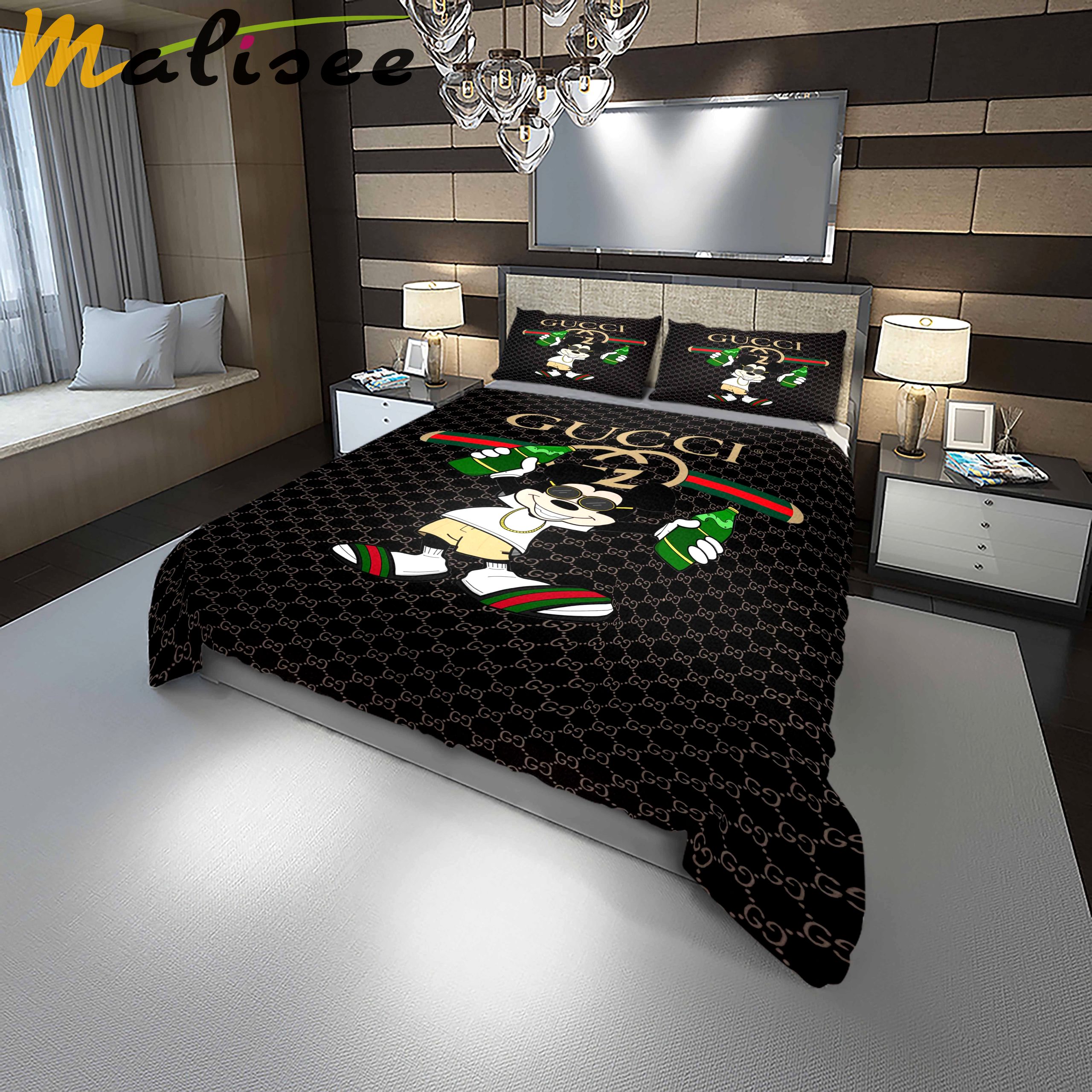 Gucci fashion luxury brand model 12 bedding set home decoration Bedding Sets