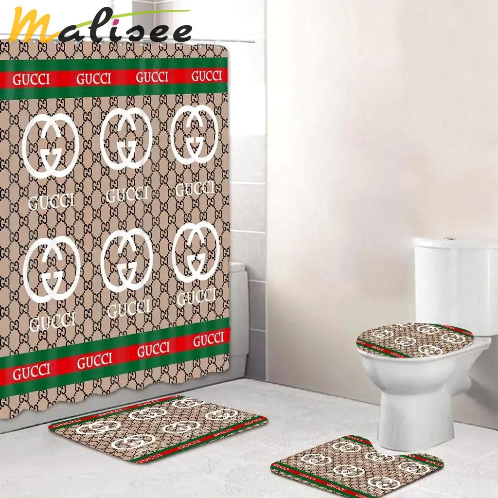 Gucci home decor hypebeast luxury fashion brand bath mat bathroom sets Bathroom Set