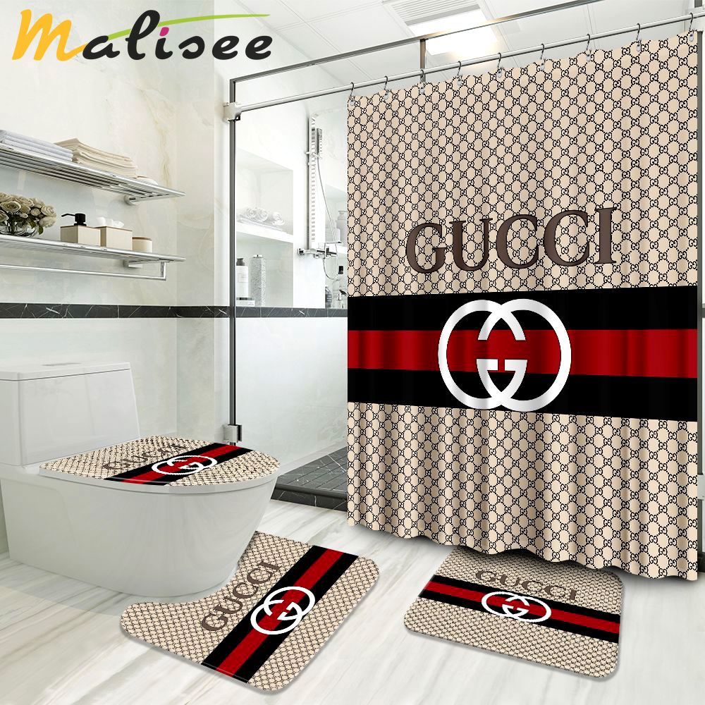 Gucci hot luxury brand logo premium bathroom set home decor Bathroom Set