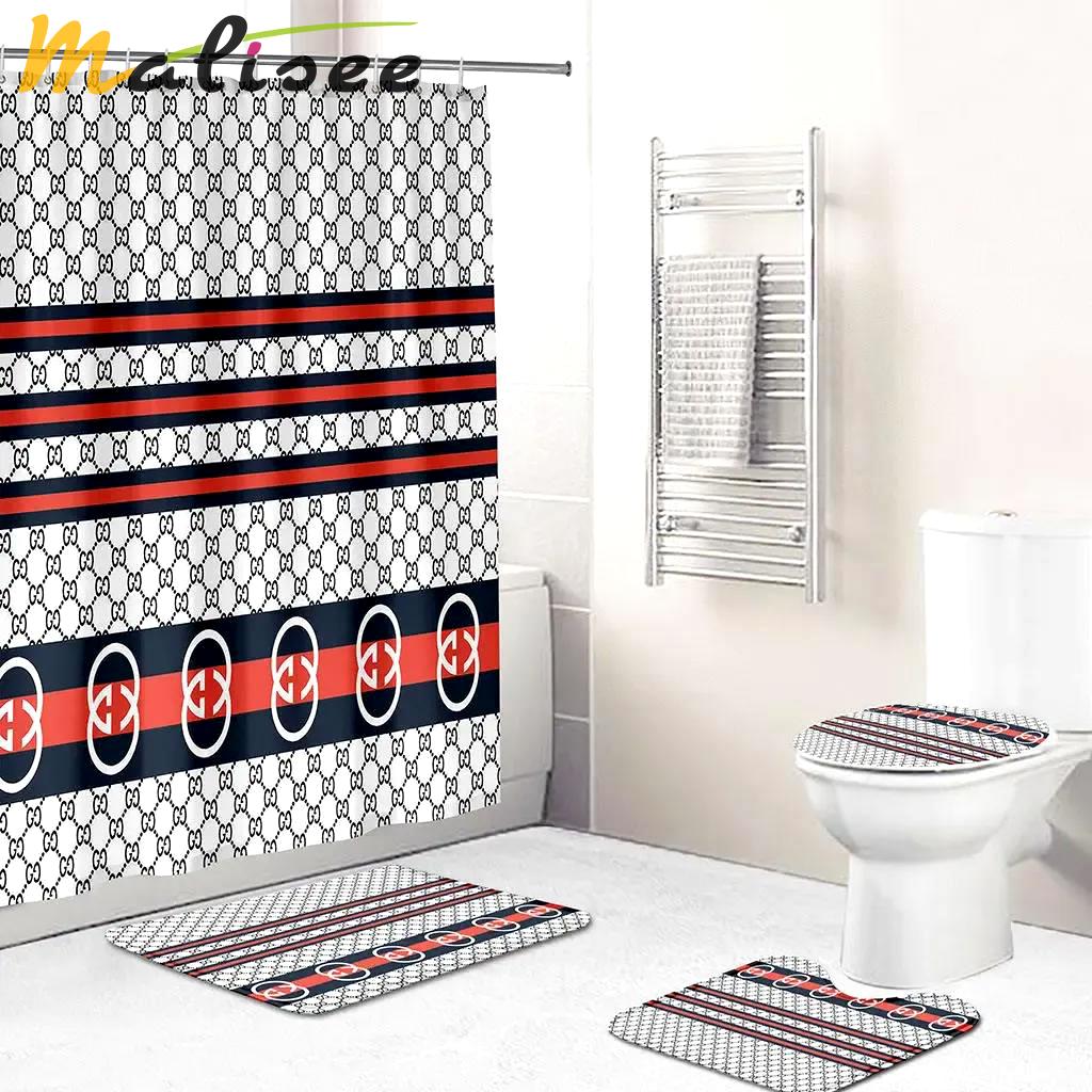 Gucci logo new premium fashion luxury brand bathroom set home decor Bathroom Set