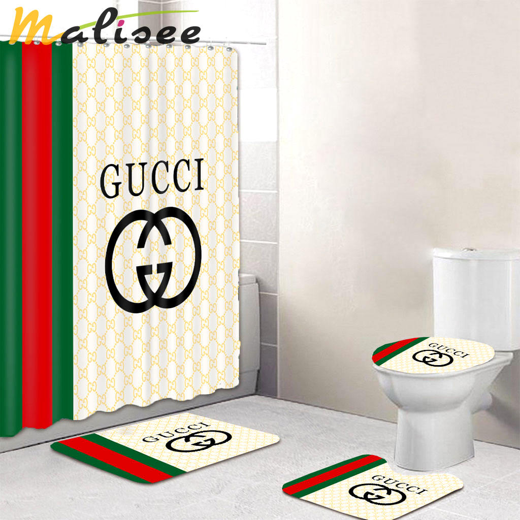 Gucci luxury bath mat sets italy beige bath mat sets shower curtain 249 Bathroom Set