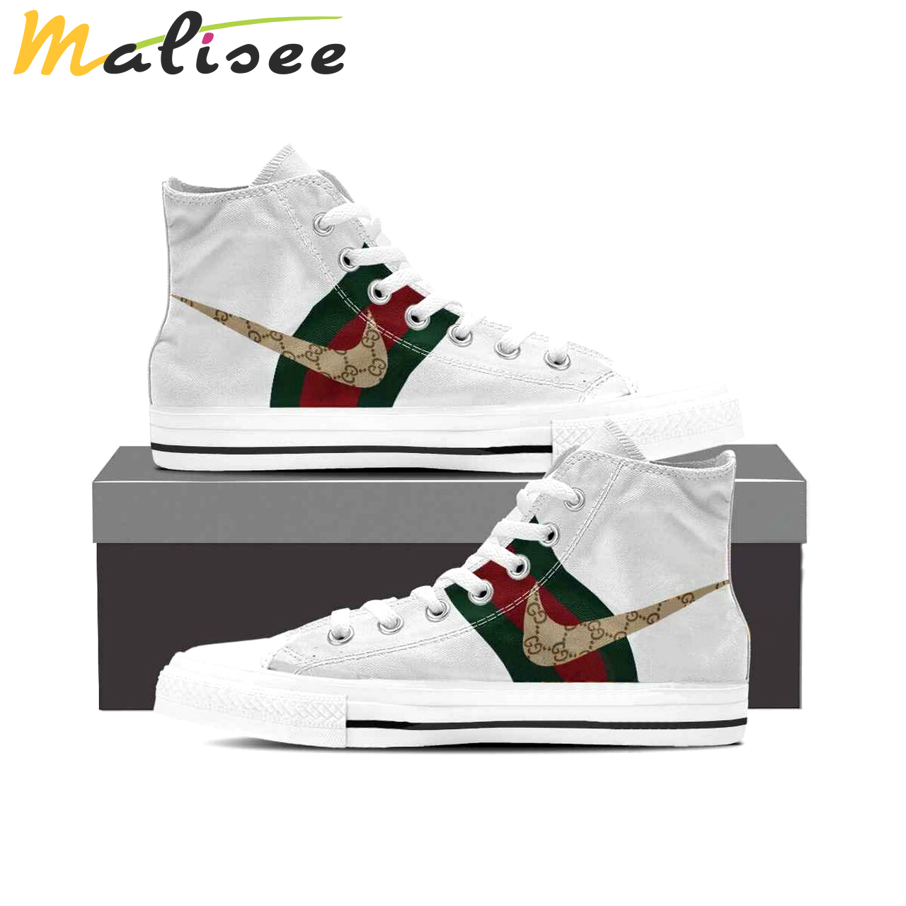 Gucci nike high top canvas shoes sneakers hot best gifts for men women hot 2023 High Top Canvas Shoes