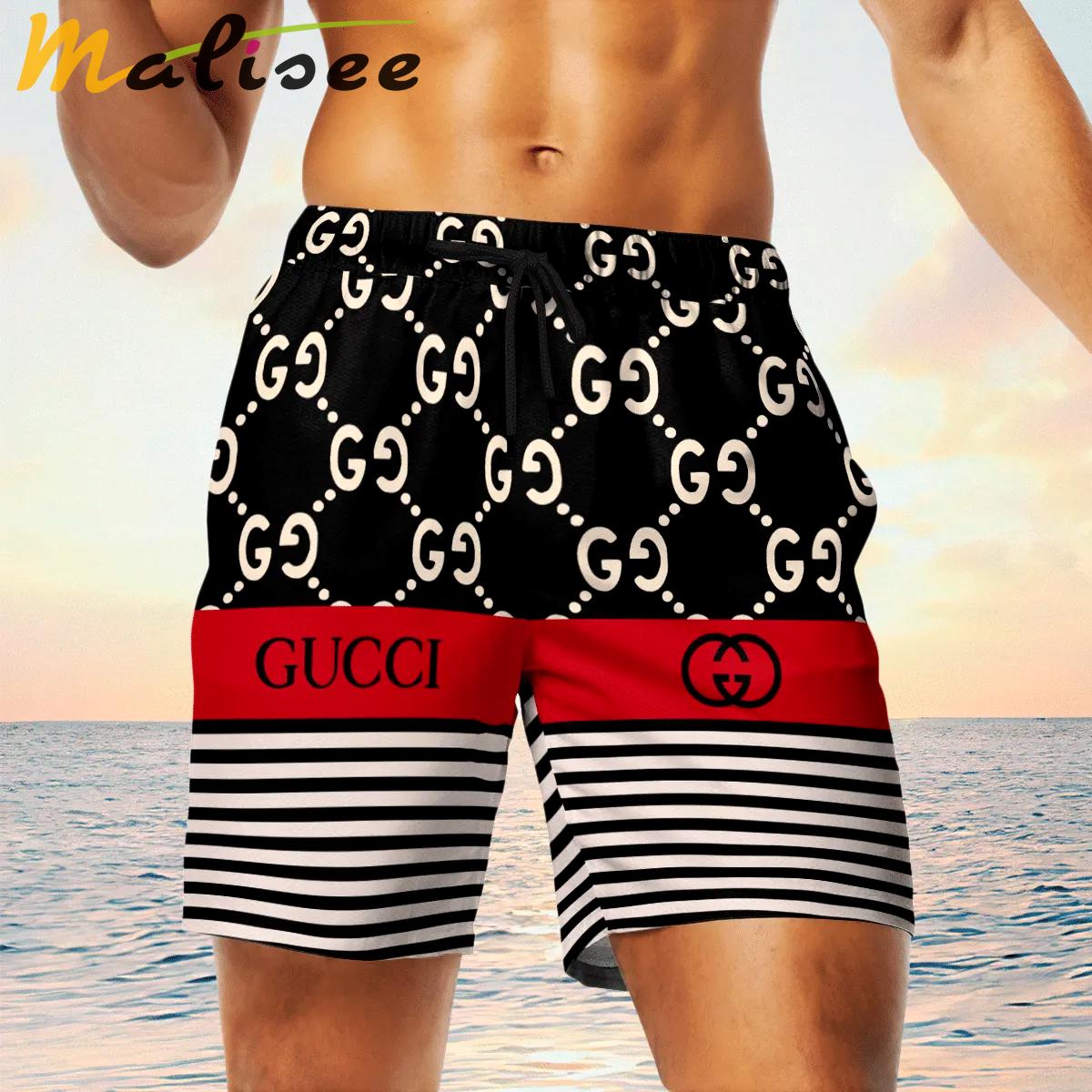 Gucci red black luxury brand premium fashion shorts for men luxury summer outfit trending 2023 77 Shorts For Ment