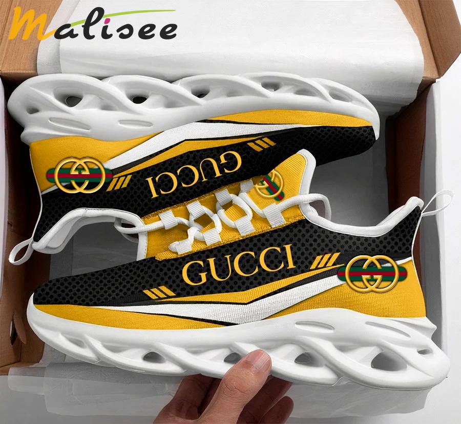 Gucci white yellow max soul shoes sneakers luxury hot for men women hot 2023 Max Soul Shoes