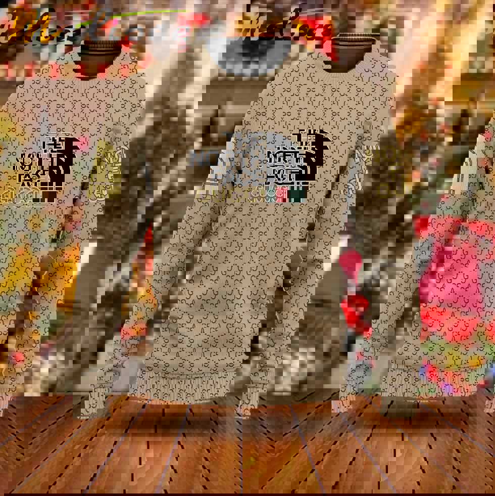 Gucci x the north face luxury ugly christmas sweater ucs1049 Christmas Ugly Sweater