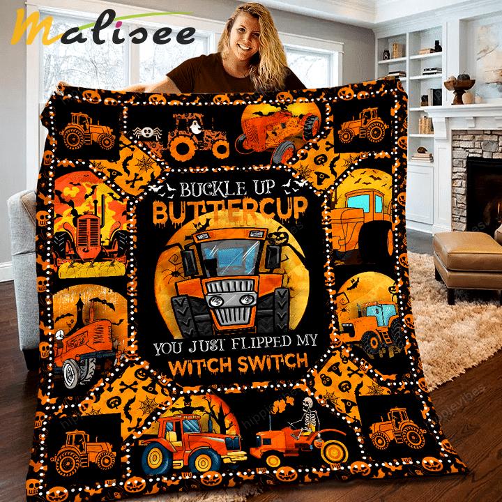 Halloween decorations tractor halloween quilt blanket Quilt Blanket
