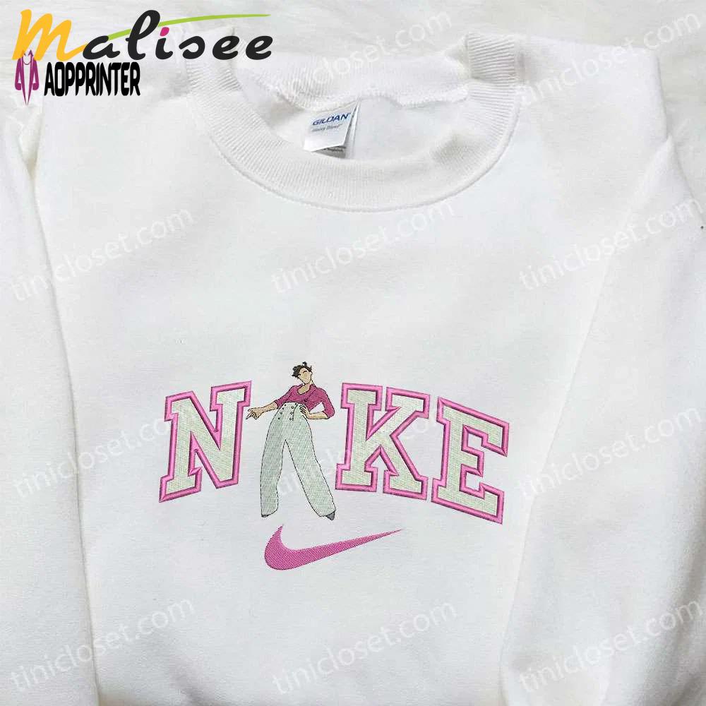 Harry styles x nike celebrity embroidered tshirt – stylish nike-inspired shirt perfect family gift! Embroidered Shirt