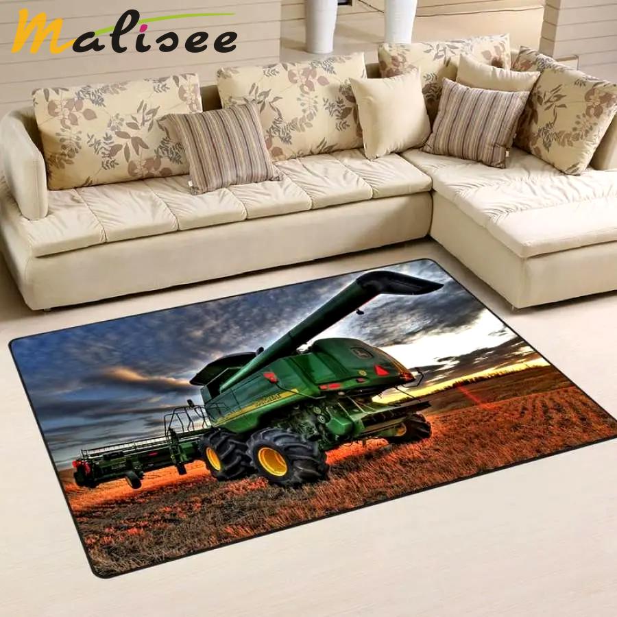 Heavy equipment area rug living room rug home decor 02444 home decor bedroom living room decor Rectangle Rug