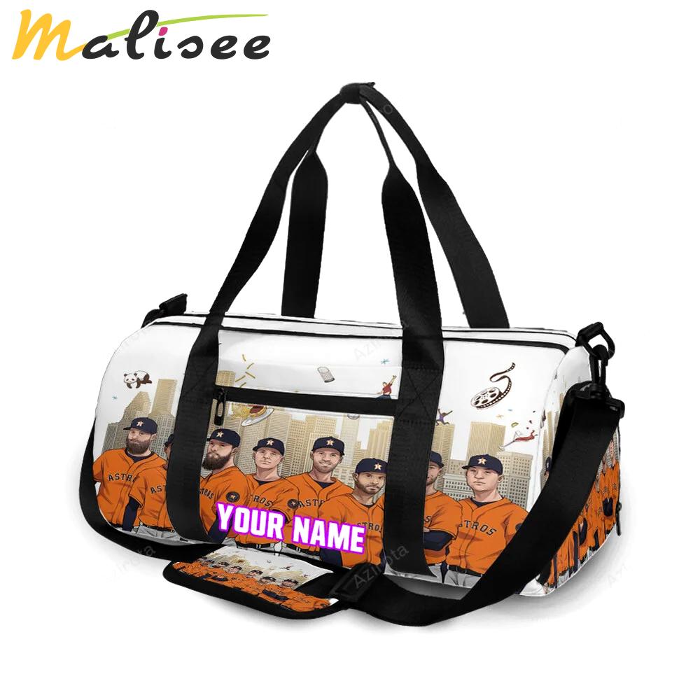 Houston astros team city v3 personalized name travel bag gym bag 116 Travel Bag