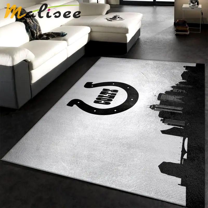 Indianapolis colts nfl 7 living room and bed room rug regtangle carpet Rectangle Rug