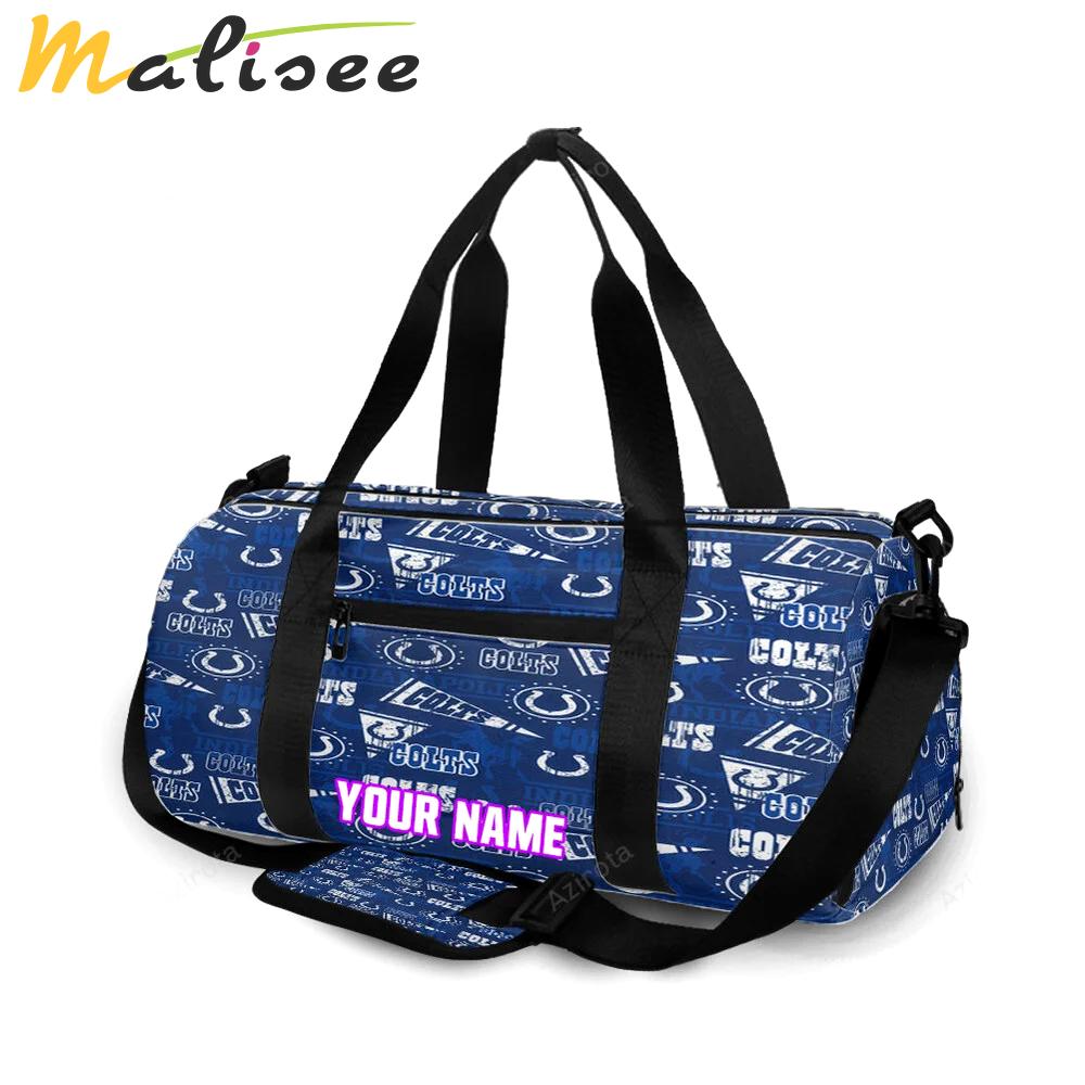 Indianapolis colts3 personalized name travel bag gym bag 531 Travel Bag