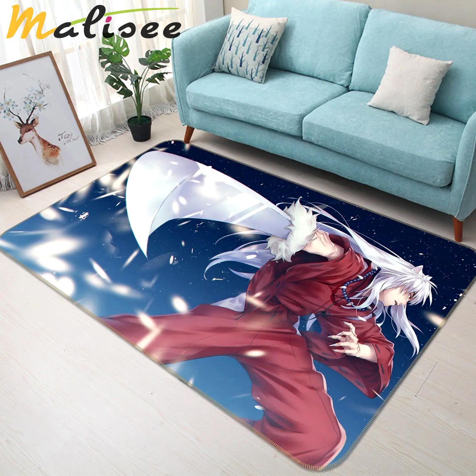Inuyasha anime 19 area rug living room and bed room rug rug regtangle carpet floor decor home decor Rectangle Rug