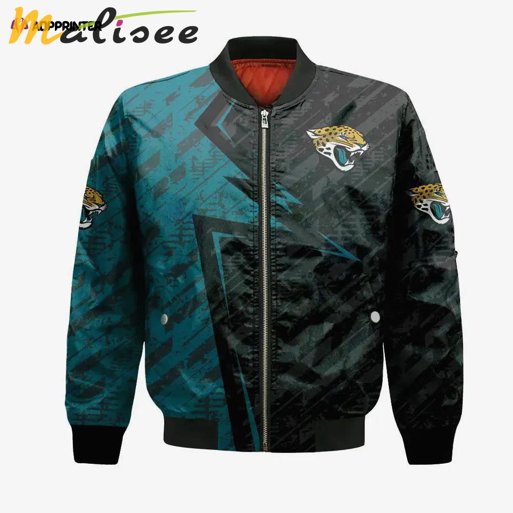 Jacksonville jaguars bomber jacket 3d printed abstract pattern sport Bomber Jacket