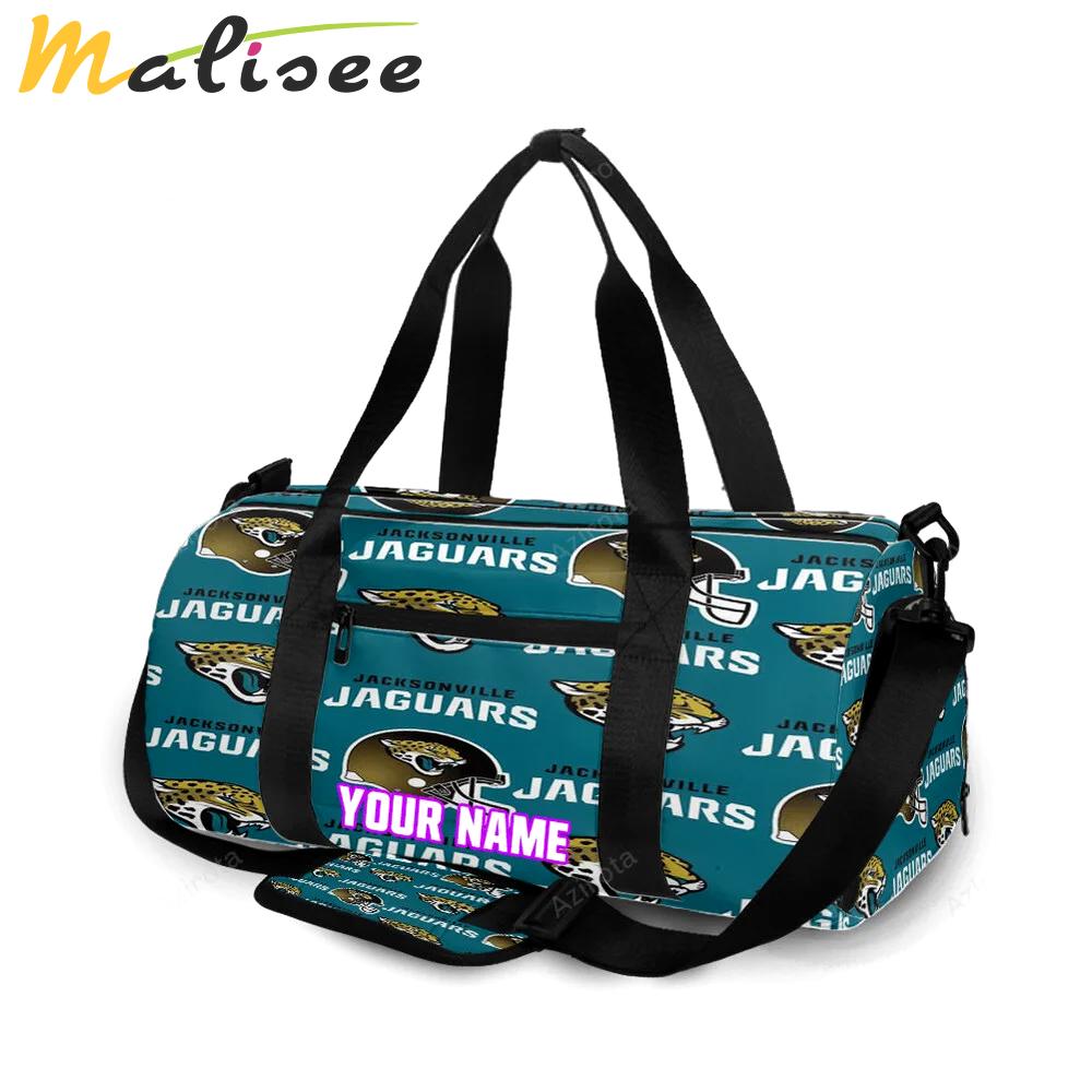 Jacksonville jaguars emblem v10 personalized name travel bag gym bag 1560 Travel Bag