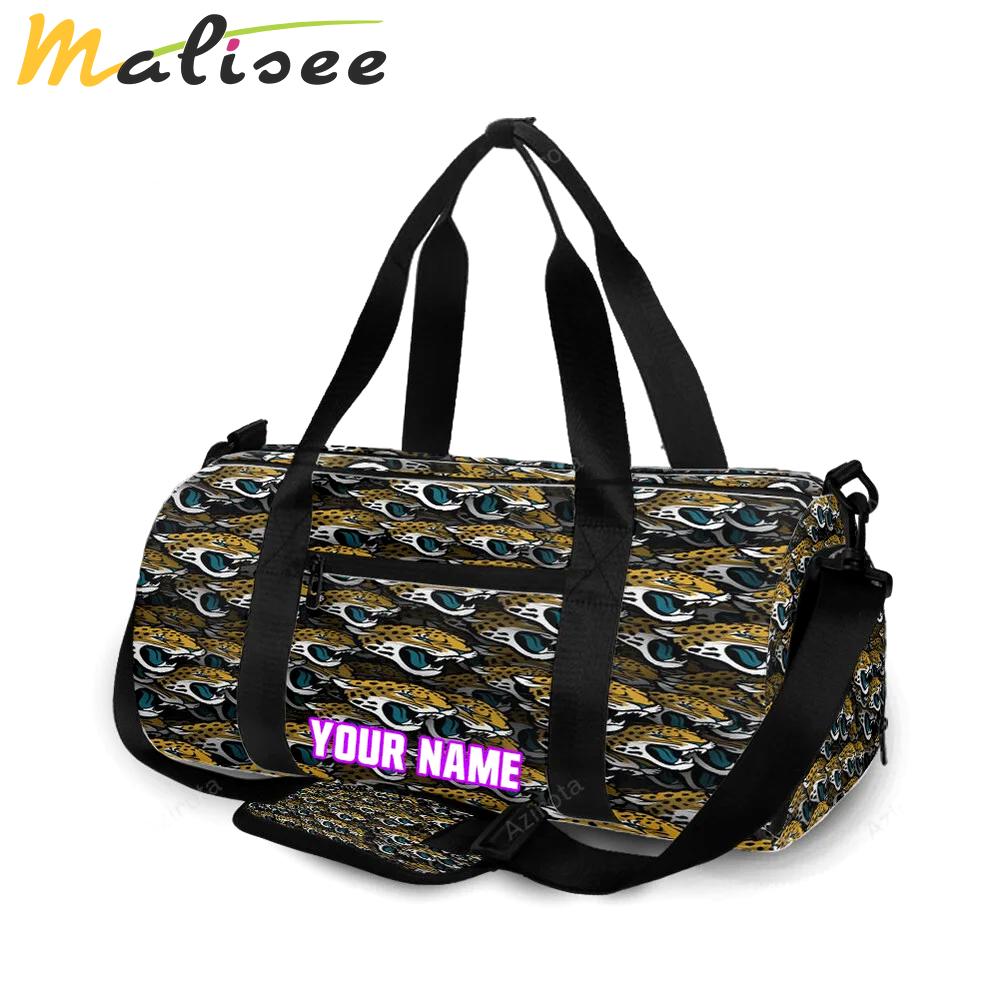 Jacksonville jaguars emblem v12 personalized name travel bag gym bag 103 Travel Bag