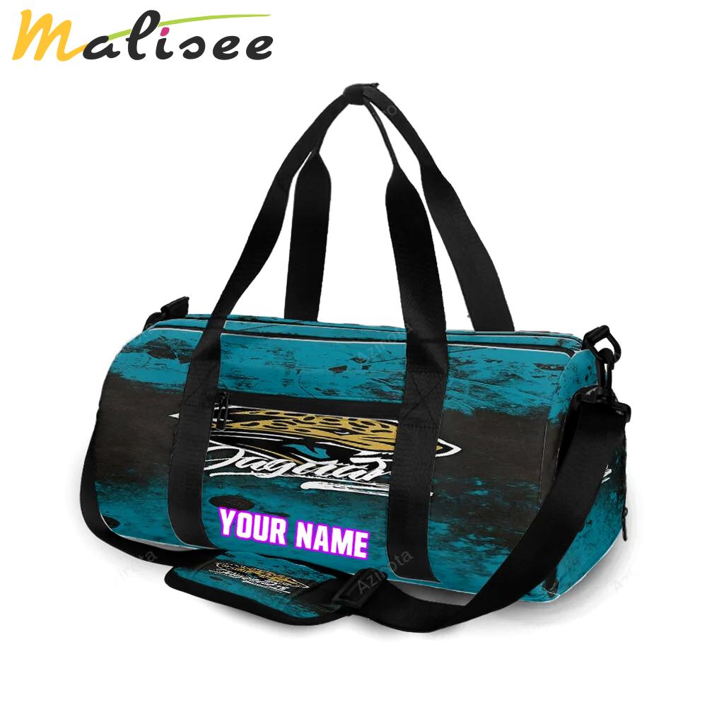 Jacksonville jaguars emblem v6 personalized name travel bag gym bag 1457 Travel Bag